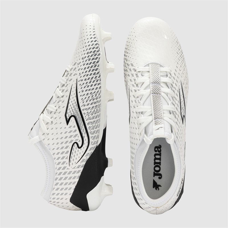 Joma Mens Gol 25 FG Firm Ground Football Boots White/Black - Image 4