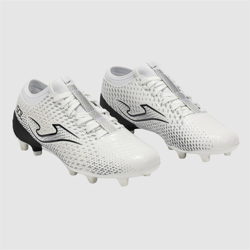 Joma Mens Gol 25 FG Firm Ground Football Boots White/Black - Image 5