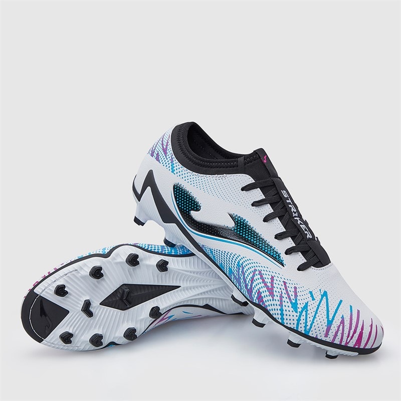 Joma Mens Striker 25 FG Firm Ground Football Boots White