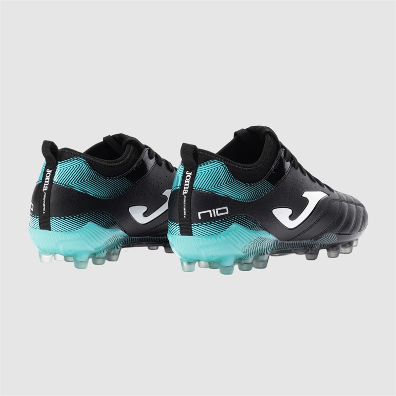 Joma Mens Numero-10 25 AG Artificial Grass Football Boots Black/Turquoise - Image 3