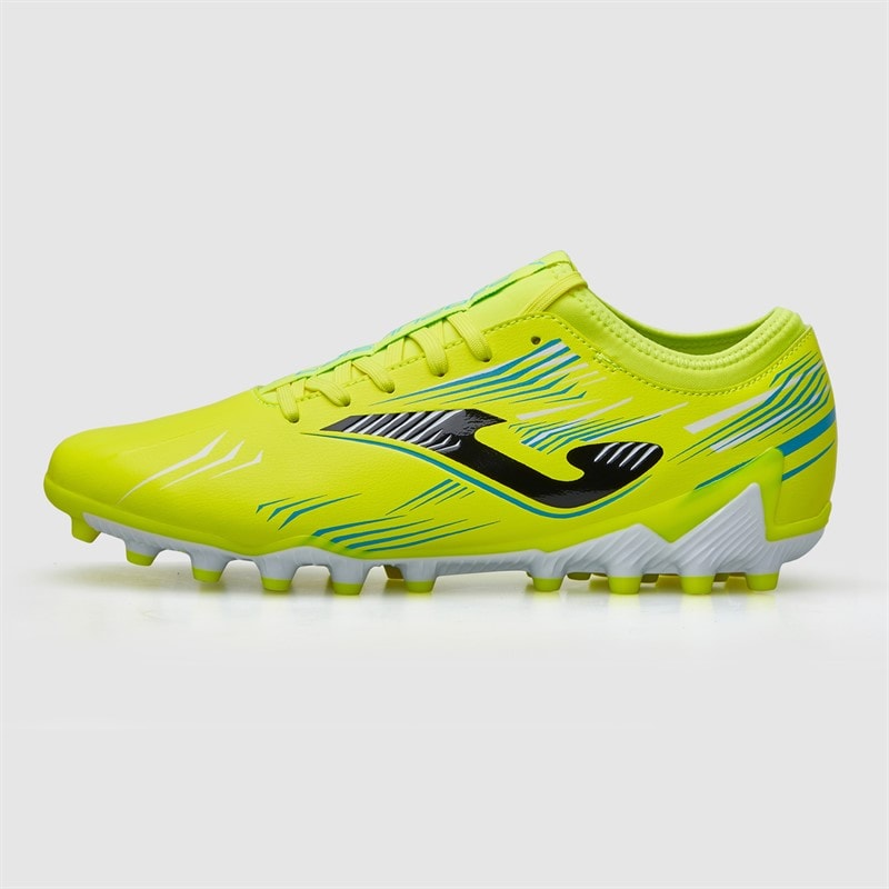 Joma Mens Propulsion 25 AG Artificial Grass Football Boots Fluoro Yellow - Image 2