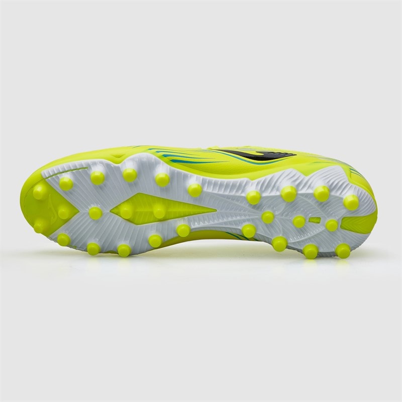 Joma Mens Propulsion 25 AG Artificial Grass Football Boots Fluoro Yellow - Image 3