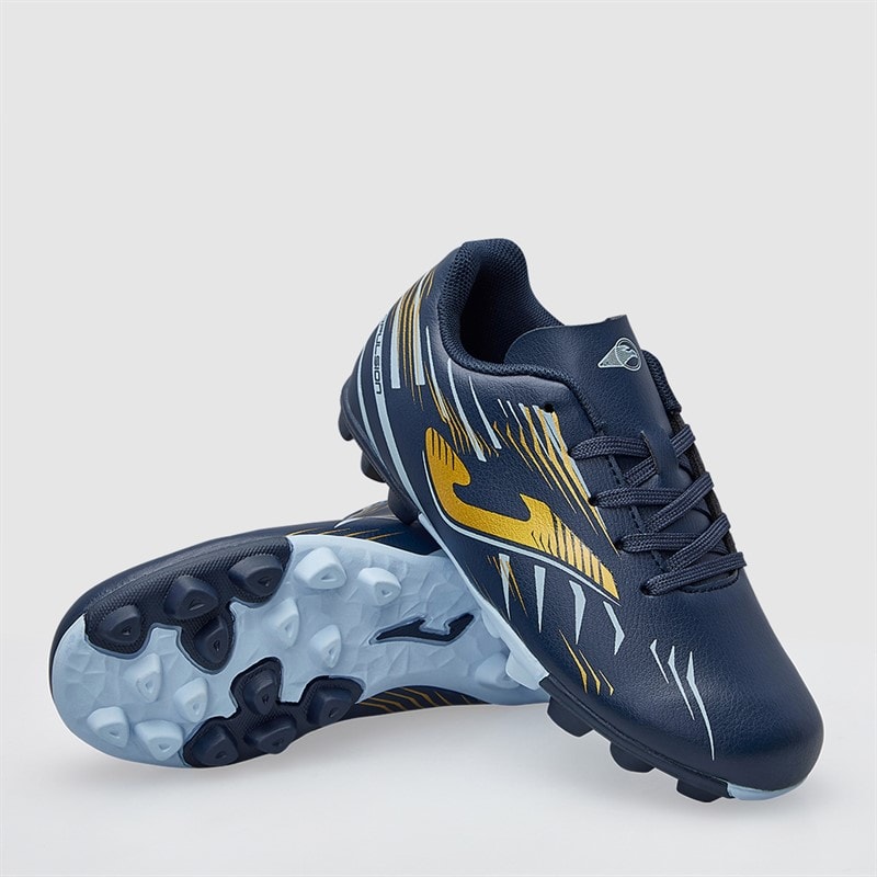 Joma Junior Propulsion 25 HG Hard Ground Football Boots Navy Blue