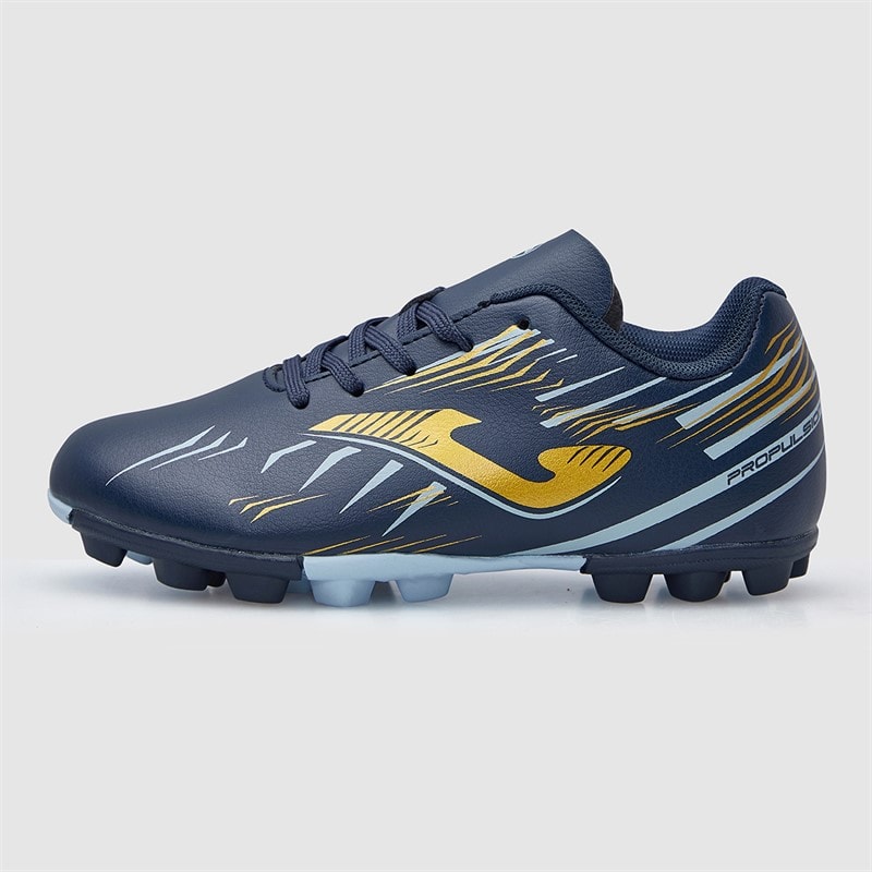 Joma Junior Propulsion 25 HG Hard Ground Football Boots Navy Blue - Image 2