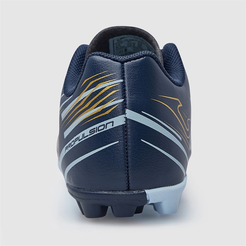 Joma Junior Propulsion 25 HG Hard Ground Football Boots Navy Blue - Image 4