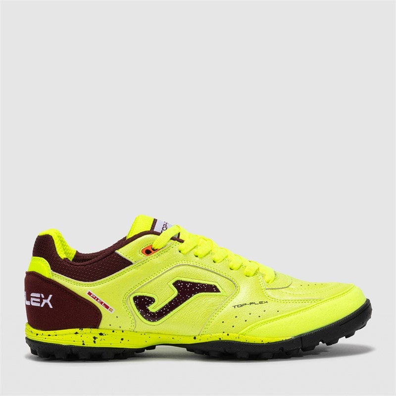 Joma Mens Top Flex 25 TF Astro Turf Football Boots Fluoro Yellow/Purple - Image 1