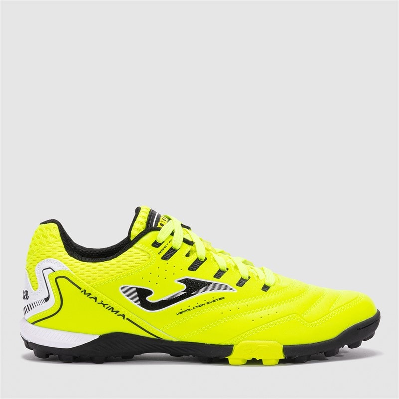 Joma Mens Maxima 25 TF Astro Turf Football Boots Fluoro Green