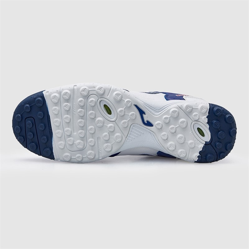 Joma Mens Top Flex 25 TF Astro Turf Football Boots White/Royal - Image 3