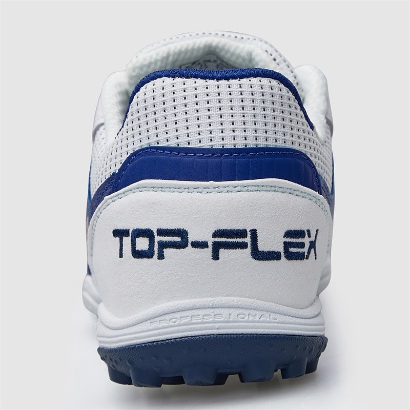 Joma Mens Top Flex 25 TF Astro Turf Football Boots White/Royal - Image 4