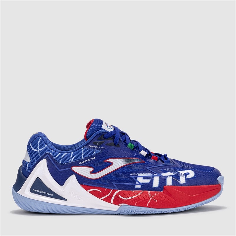 Joma Mens Open 25 Fitp Italian Tennis And Padel Federation Padel Shoes Royal Blue/Red Royal Blue Red