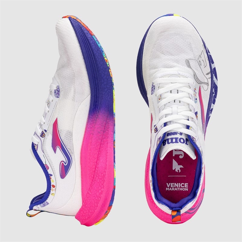 Joma R1000 25 Venezia Marathon Carbon Plate Neutral Running Shoes White - Image 4
