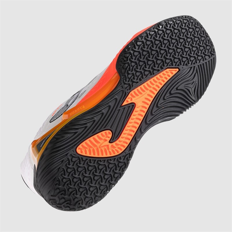 Joma Mens Open 25 Padel Shoes White Fluorescent Saffron - Image 2