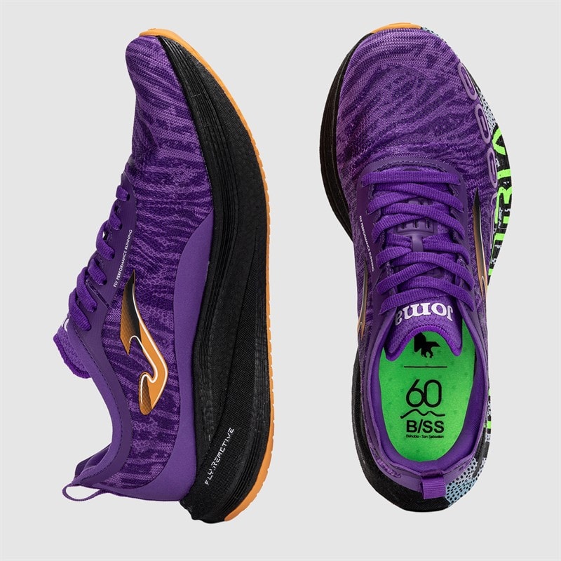 Joma R1000 25 Behobia San Sebastian Carbon Plate Neutral Running Shoes Purple - Image 4