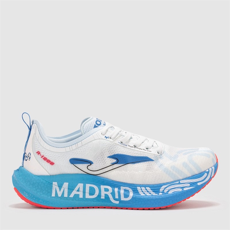 Joma Mens R1000 25 Madrid Half Marathon Carbon Plate Neutral Running Shoes White - Image 1