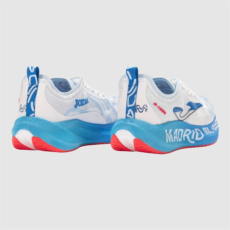 Joma Mens R1000 25 Madrid Half Marathon Carbon Plate Neutral Running Shoes White - Image 3