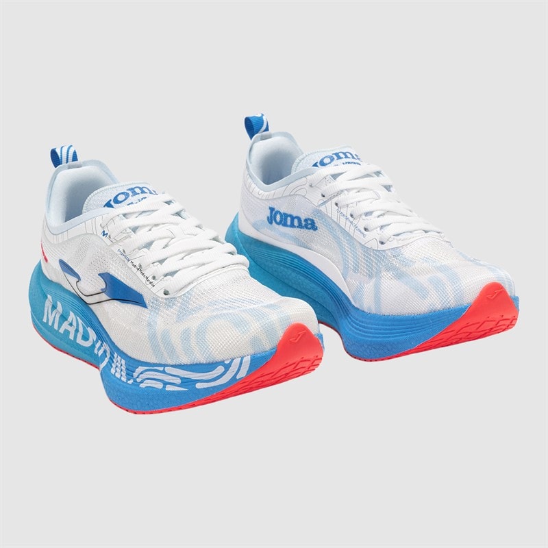 Joma Mens R1000 25 Madrid Half Marathon Carbon Plate Neutral Running Shoes White - Image 5