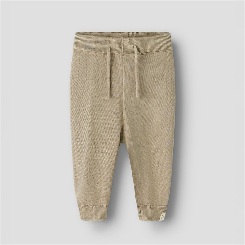 Lil' Atelier Kids Dundo Knitted Trousers Oxford Tan