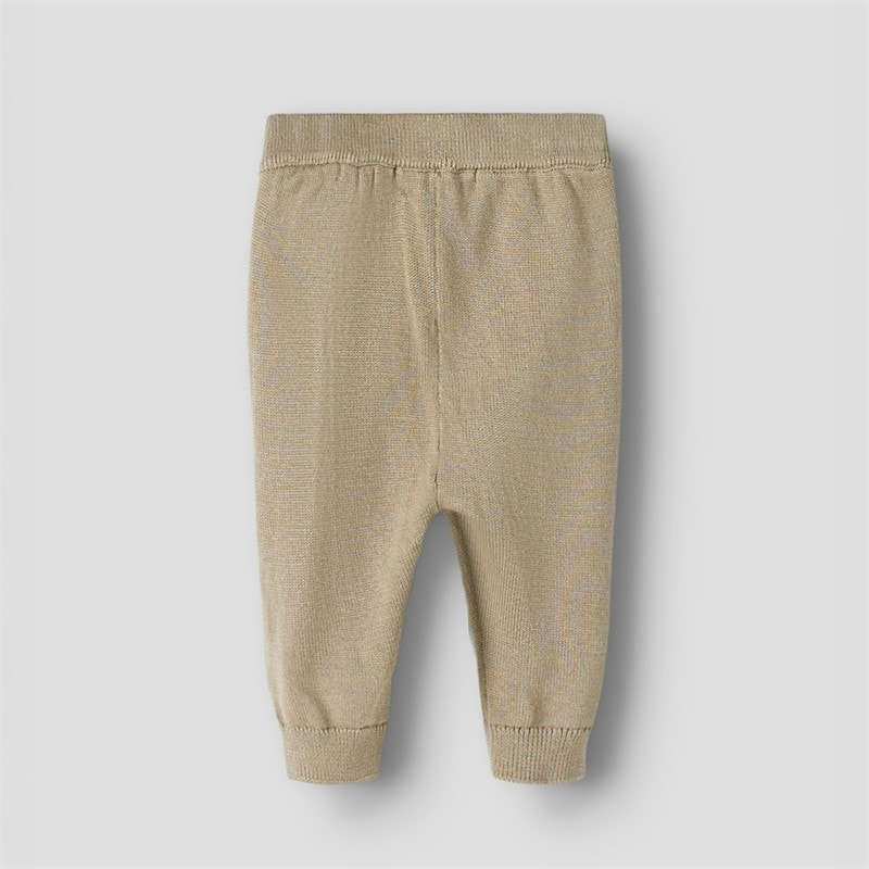 Lil' Atelier Kids Dundo Knitted Trousers Oxford Tan - Image 2