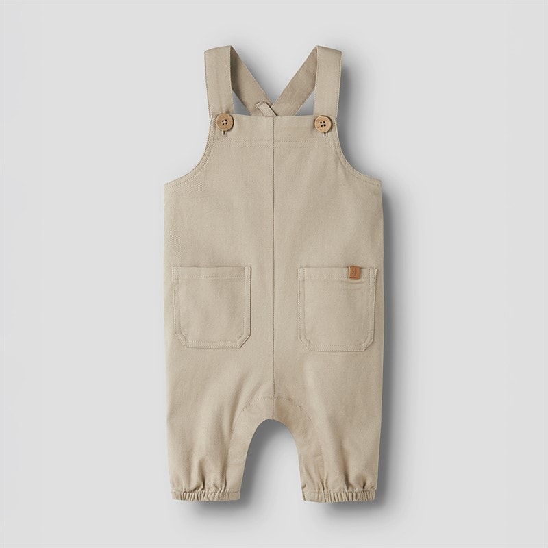 Lil' Atelier Kids Doreen Overalls Oxford Tan - Image 1