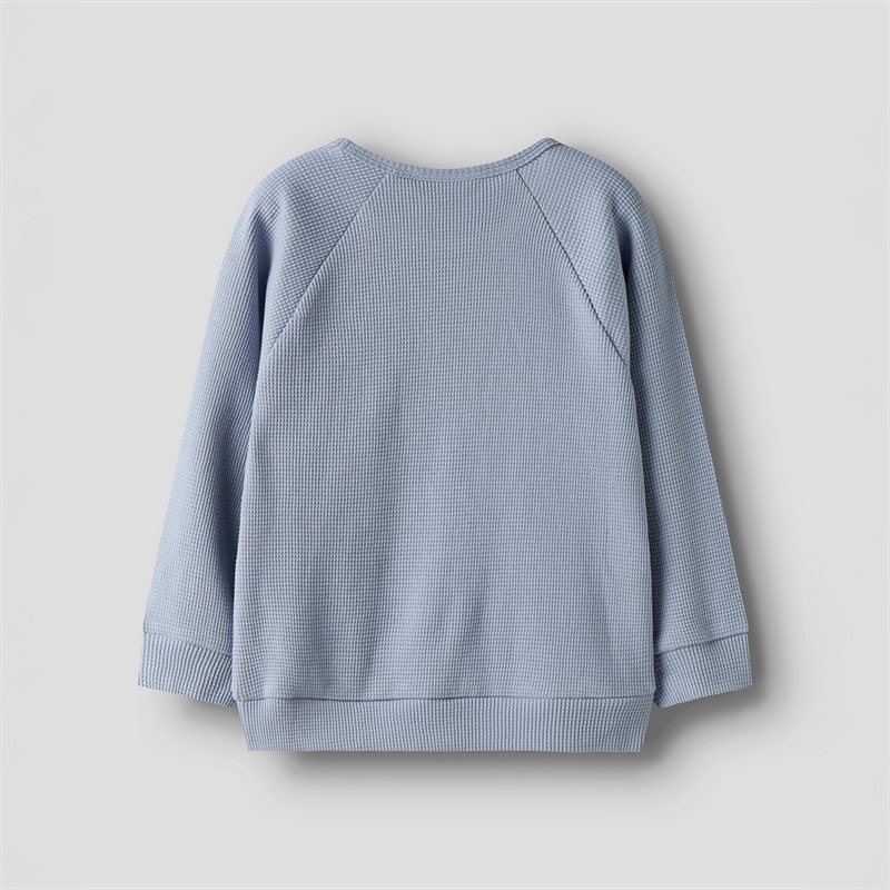 Lil' Atelier Boys Balto Long Sleeve Top Zen Blue - Image 2