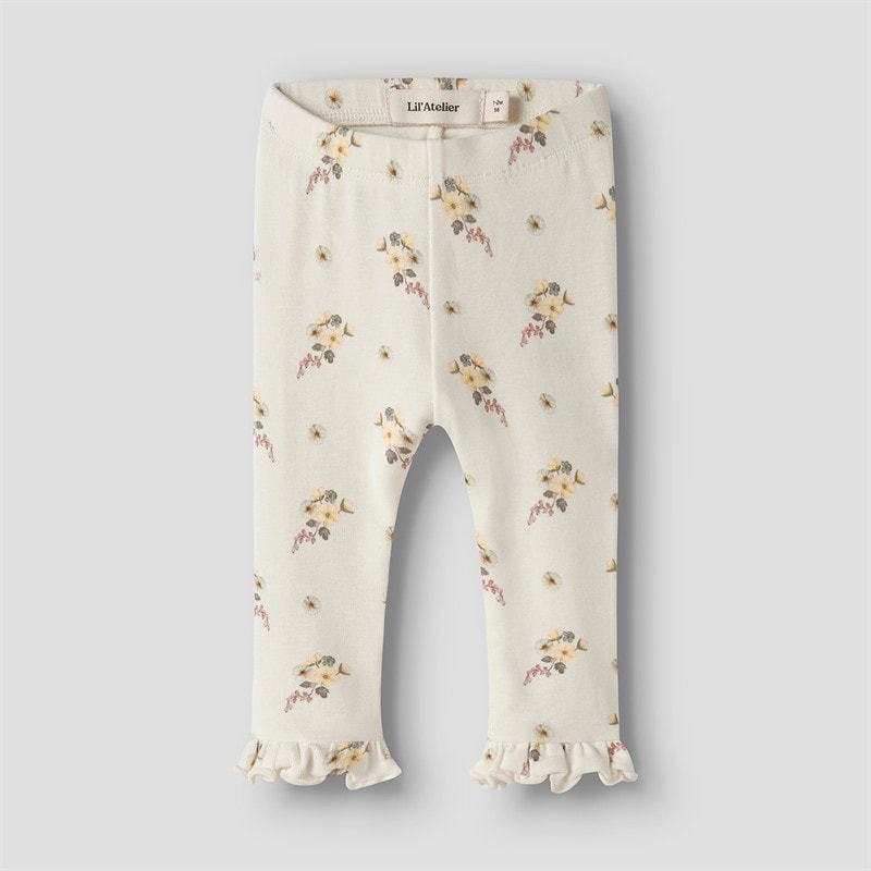 Lil' Atelier Girls Gayo Leggings Coconut Milk