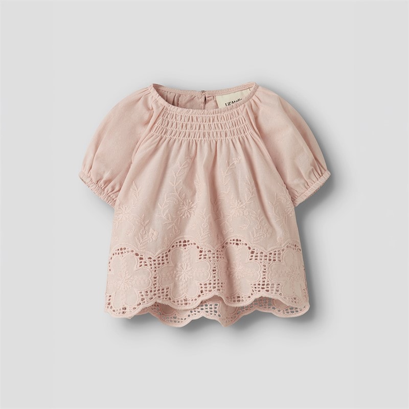 Lil' Atelier Girls Dayna Loose T-Shirt Peach Whip