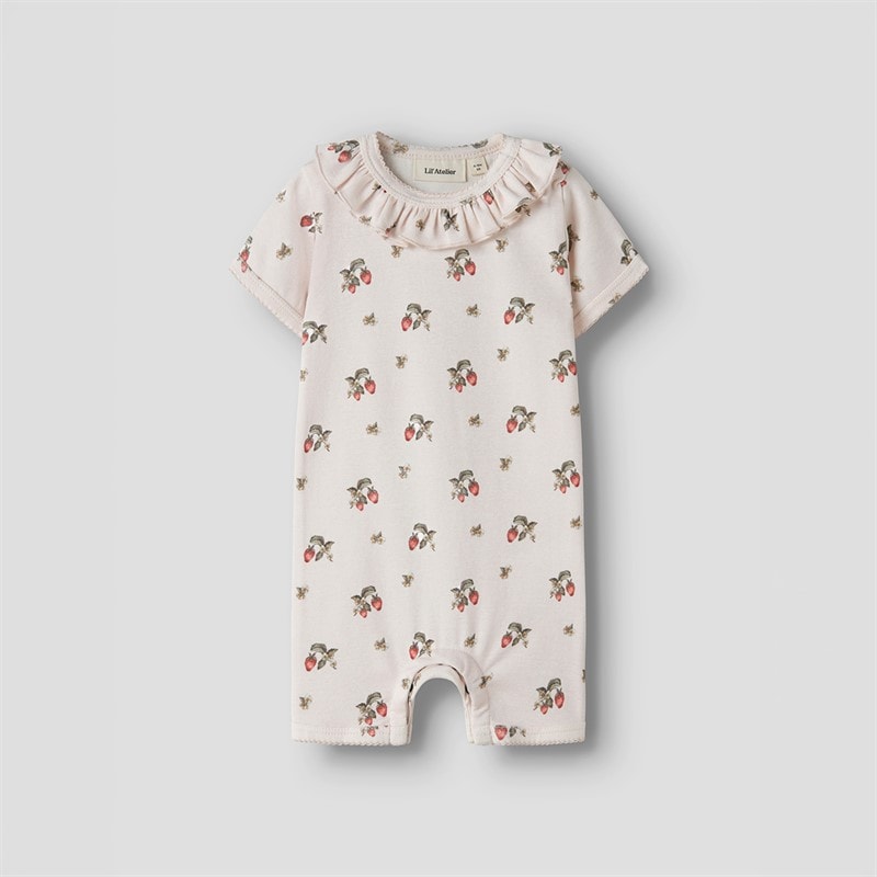 Lil' Atelier Girls Gayo Short Sleeve Sunsuit Morganite