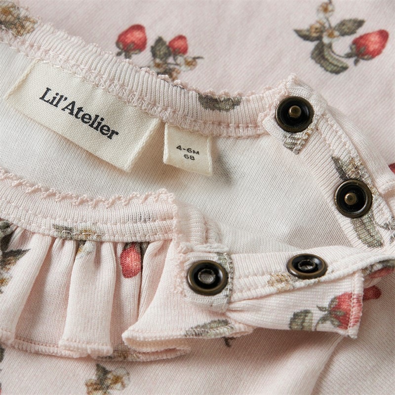 Lil' Atelier Girls Gayo Short Sleeve Sunsuit Morganite - Image 3