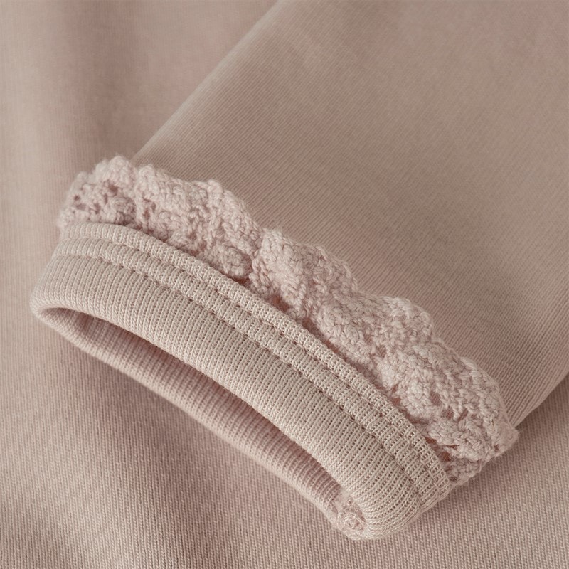 Lil' Atelier Girls Layo Long Sleeve Top Peach Whip - Image 3