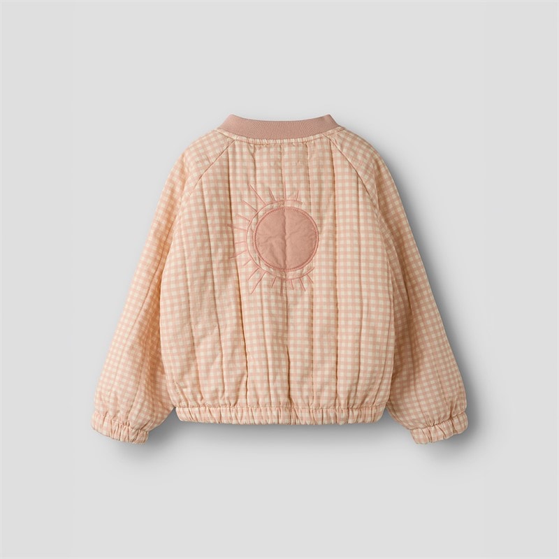 Lil' Atelier Girls Larose Bomber Jacket Cameo Rose - Image 2