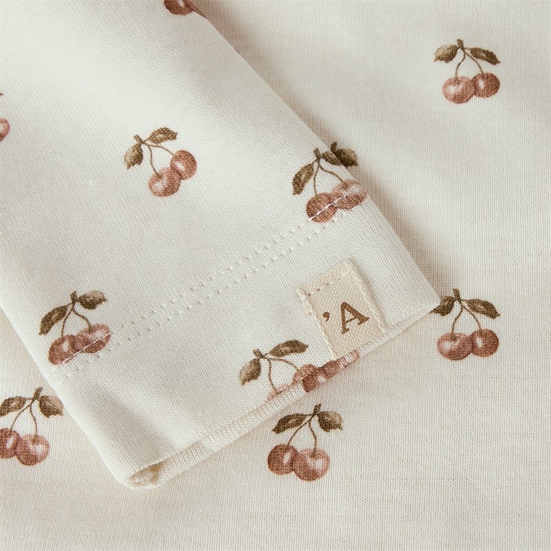 Lil' Atelier Girls Layo Long Sleeve Top Coconut Milk - Image 3