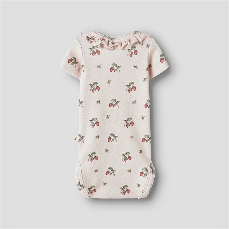 Lil' Atelier Girls Gayo Short Sleeve Babygrow Morganite - Image 2