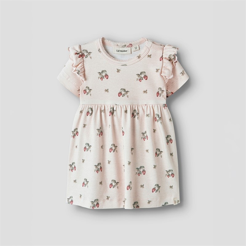 Lil' Atelier Girls Gayo Short Sleeve Dress Morganite