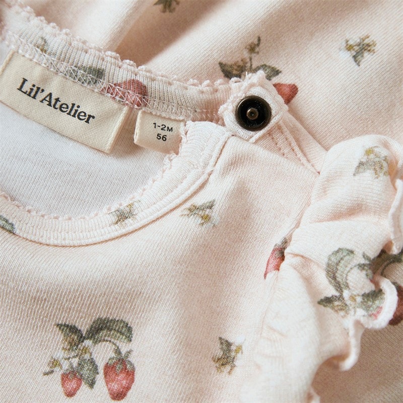 Lil' Atelier Girls Gayo Short Sleeve Dress Morganite - Image 3