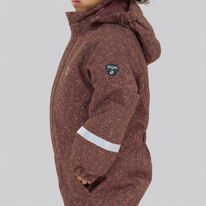 Zig Zag Girls Tower Printed Waterproof 10.000 MM Snowsuit 4261 Huckleberry - Image 4
