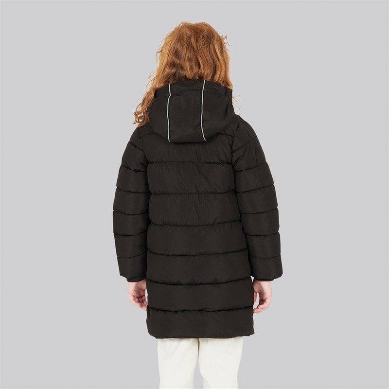 Zig Zag Girls Luisa Puffer Parka Jacket 1001 Black - Image 2