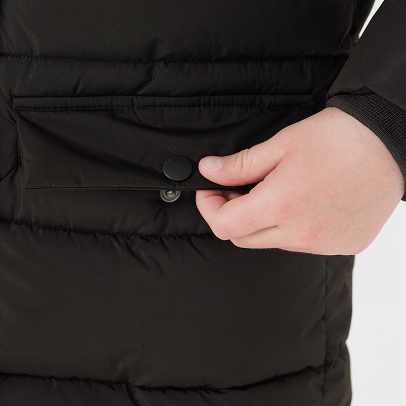 Zig Zag Girls Luisa Puffer Parka Jacket 1001 Black - Image 4
