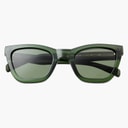 A Kjærbede Big Kanye Sunglasses Dark Green Transparent