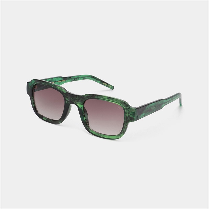 A Kjærbede Halo Sunglasses Green Marble Transparent - Image 1