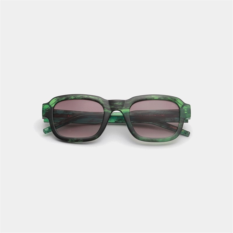 A Kjærbede Halo Sunglasses Green Marble Transparent - Image 2