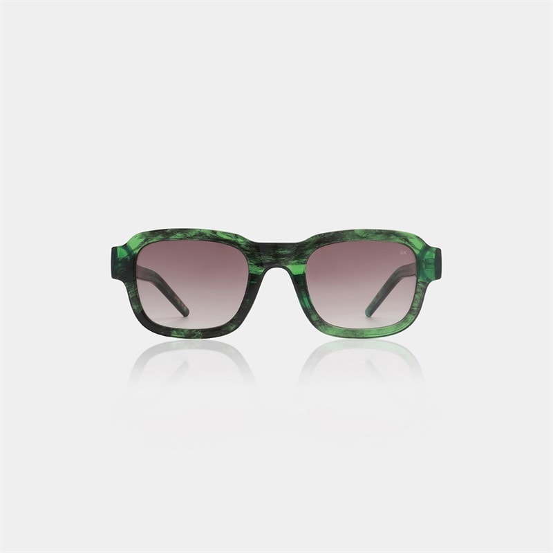 A Kjærbede Halo Sunglasses Green Marble Transparent - Image 3
