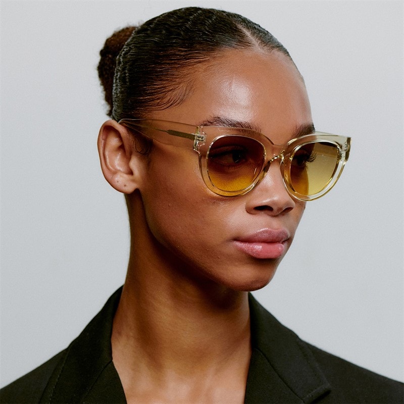 A Kjærbede Lilly Sunglasses Ecru Transparent