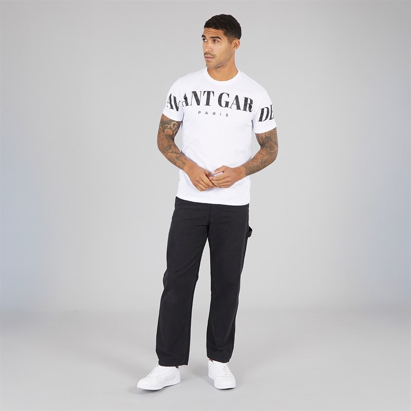 Avant Garde Mens Criptic T-Shirt White - Image 3