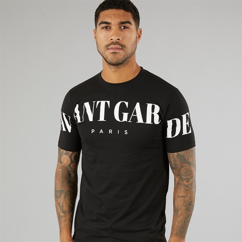 Avant Garde Mens Criptic T-Shirt Black - Image 1