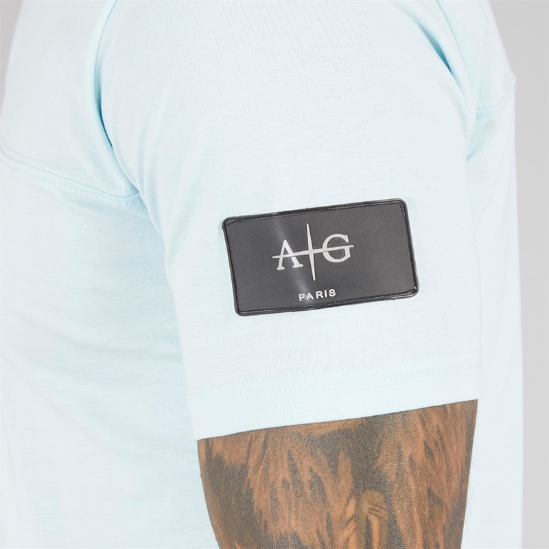 Avant Garde Mens Elation T-Shirt And Shorts Set Sky Blue - Image 3