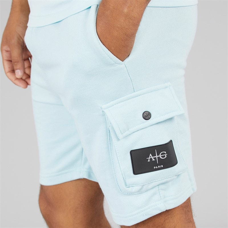 Avant Garde Mens Elation T-Shirt And Shorts Set Sky Blue - Image 5