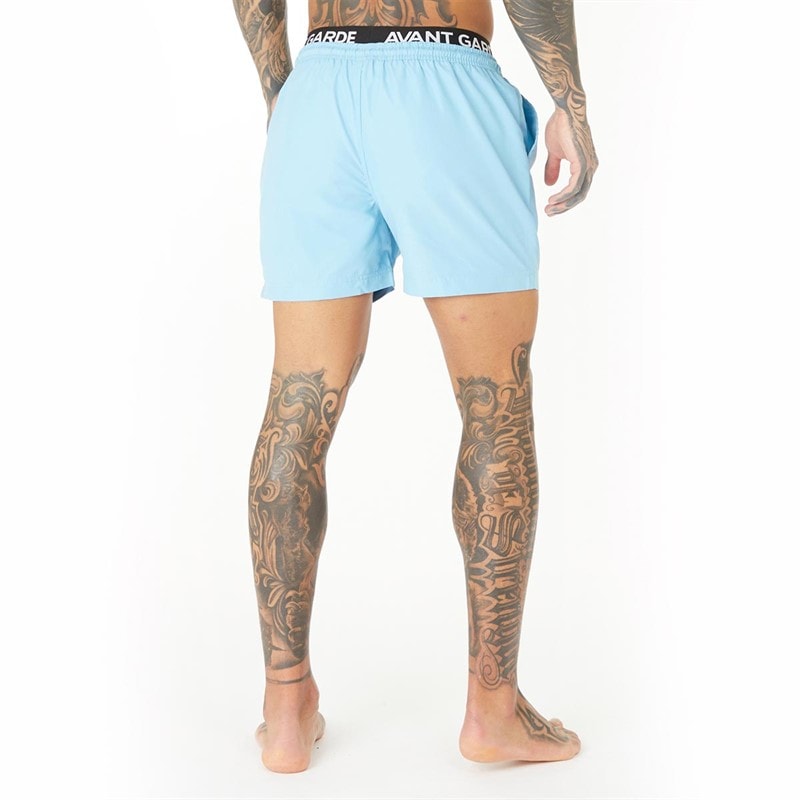 Avant Garde Mens Abroad Swim Shorts Blue - Image 2