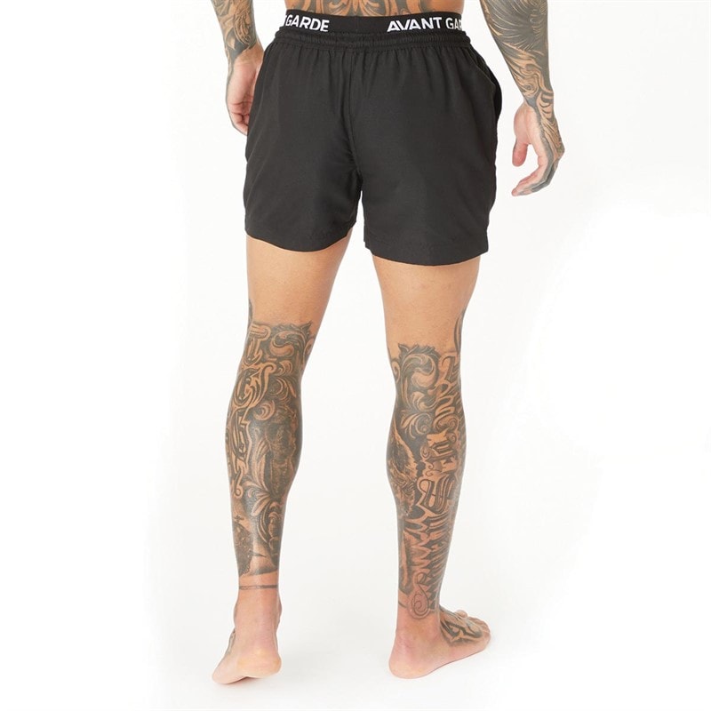 Avant Garde Mens Abroad Swim Shorts Black - Image 2