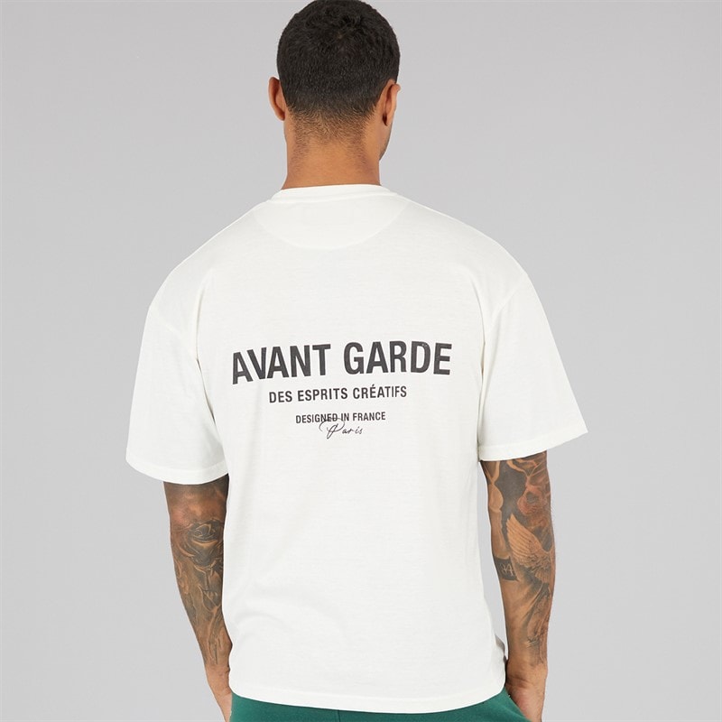 Avant Garde Mens Creatives T-Shirt Ecru - Image 2