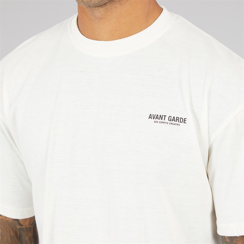 Avant Garde Mens Creatives T-Shirt Ecru - Image 3